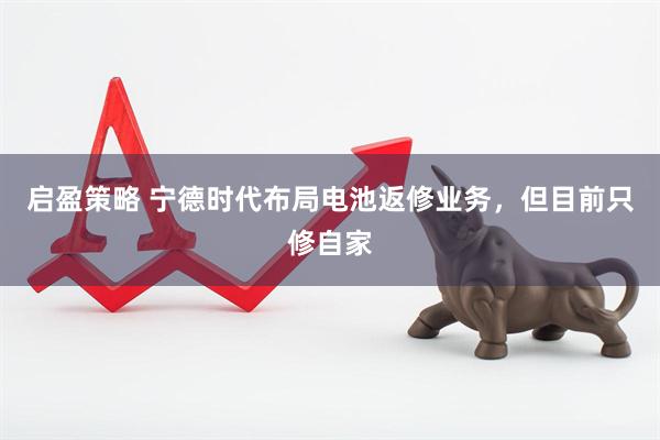启盈策略 宁德时代布局电池返修业务，但目前只修自家